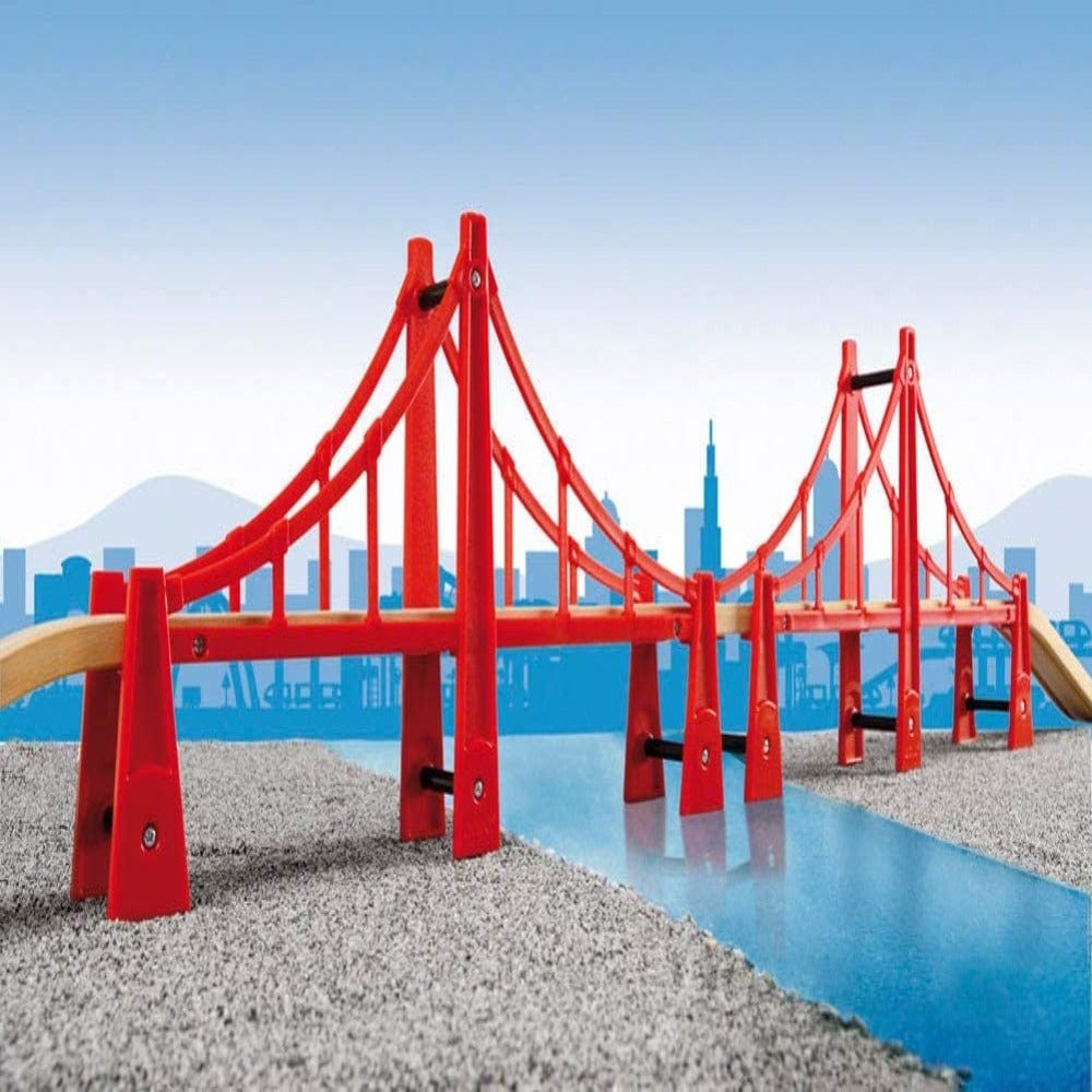 Brio Train Tracks Double Suspension Bridge 33683