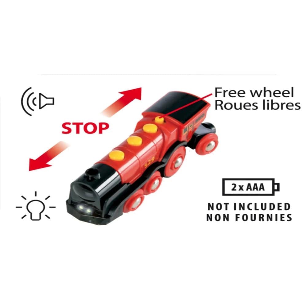 Brio Trains Powered Mighty Red Action Locomotive 33592