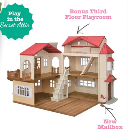Calico Critters Doll Playsets Default Calico Critters Red Roof Country Room w/Secret Attic Playroom