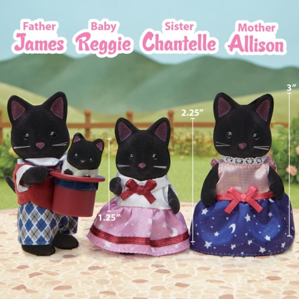 Calico Critters Dolls Calico Critters - Midnight Cat Family