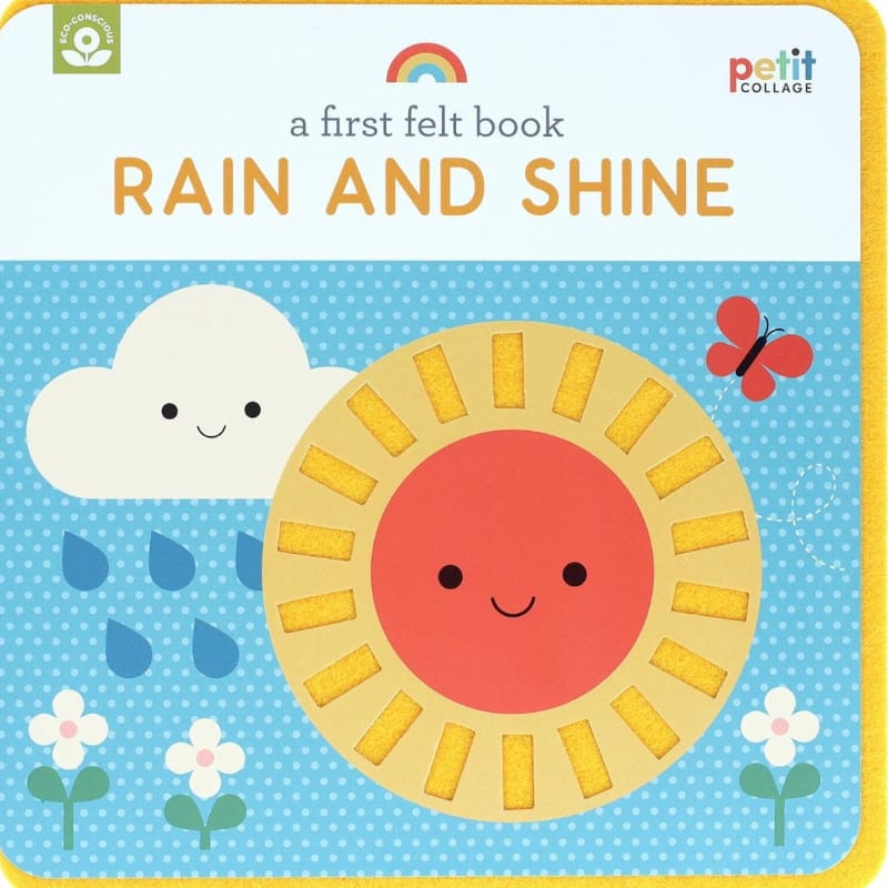 Chronicle Books Touch & Feel Books A First Felt Book: Rain and Shine