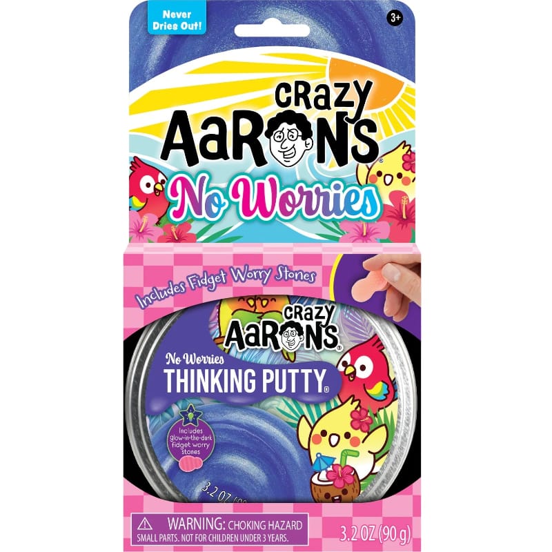Crazy Aaron's Putty World Putty No Worries Thinking Putty