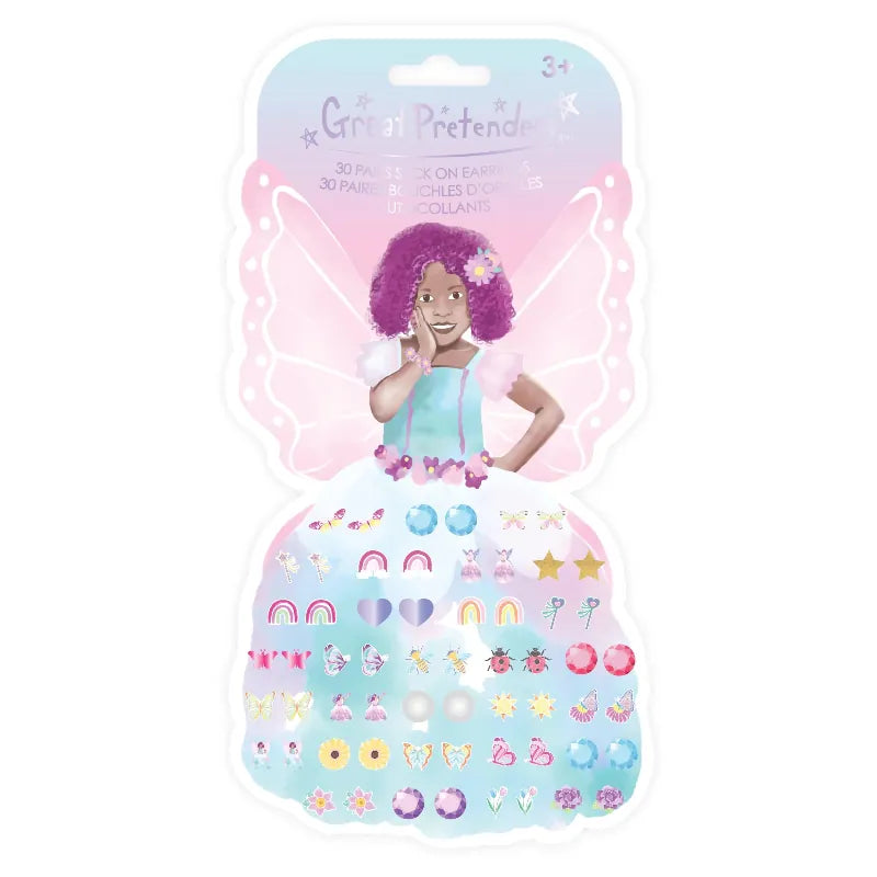 Creative Education Dress Up Accessories Butterfly Fair Azaria Sticker Earrings