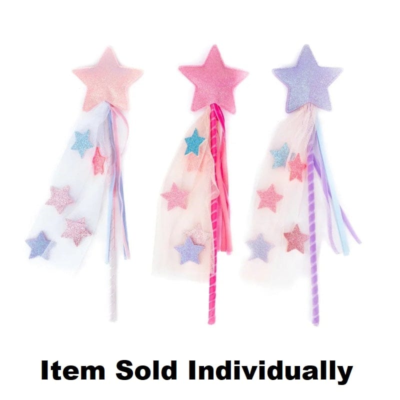 Creative Education Dress Up Accessories Wish Upon a Star Wand (Assorted Colors)
