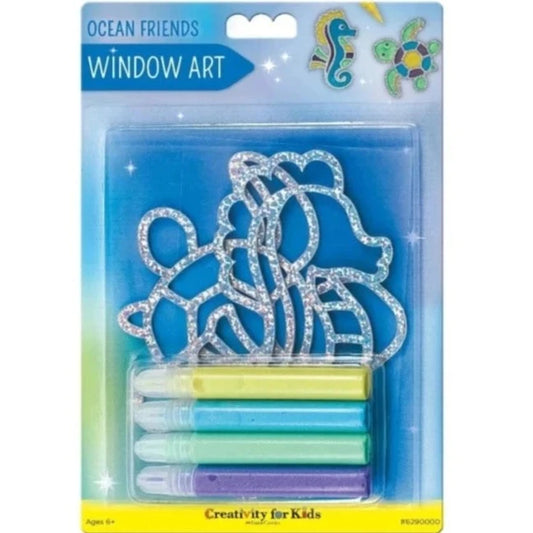 Creativity for Kids Art & Craft Activity Kits Window Art - Ocean Friends
