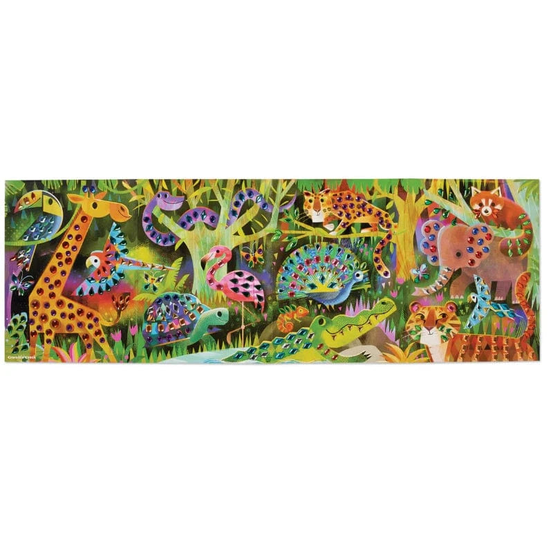 Crocodile Creek Art & Craft Activity Kits Jewel Art Poster - Jungle Paradise