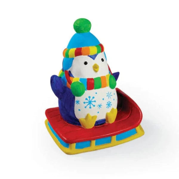 Crocodile Creek Coloring & Painting Kits HOLIDAY Paint a Ceramic Penguin