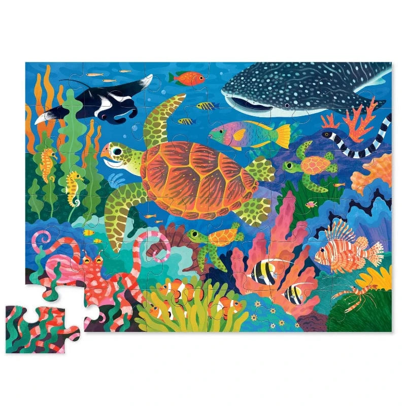 Crocodile Creek Floor Puzzles Sea Turtle 36 Piece Foil Puzzle