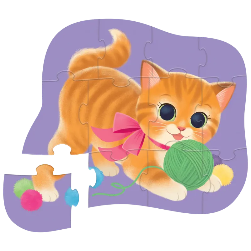 Crocodile Creek Under 100 Piece Puzzles Cute Kitten 12 Piece Puzzle