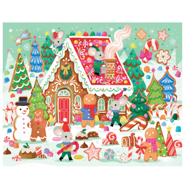 Crocodile Creek Under 100 Piece Puzzles Default HOLIDAY Gingerbread House 36 piece Puzzle
