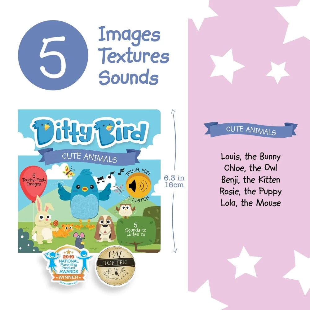 Ditty Bird Books with Sound Default Ditty Bird - Cute Animals