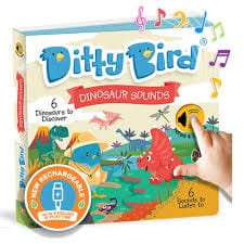 Ditty Bird MEMA Ent. Books with Sound Default Ditty Bird - Dinosaur Sounds