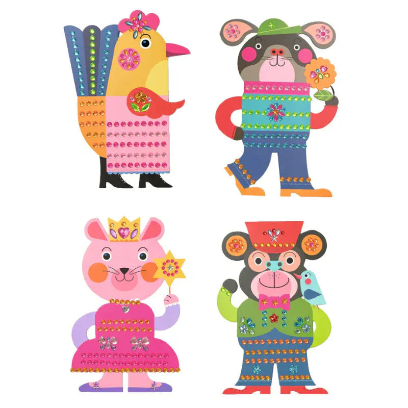 Djeco Art & Craft Activity Kits Default Sparkles Sticker Collage Craft Kit