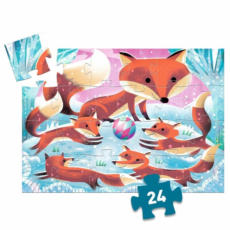 Djeco Floor Puzzles Default Ginger Little Fox 24 Piece Puzzle