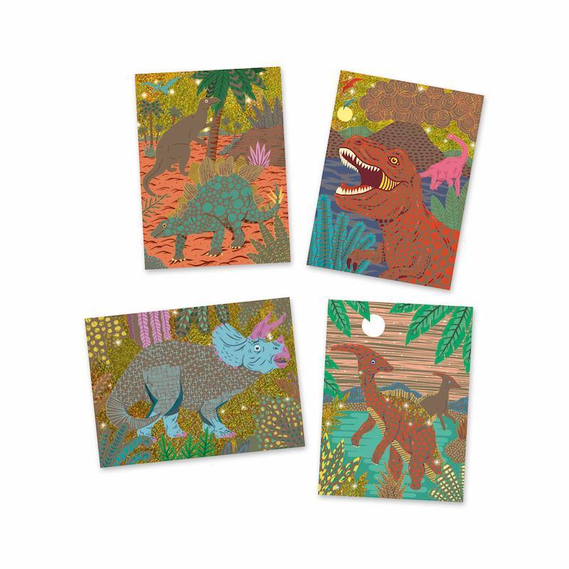Djeco Scratch Arts & Crafts Default Dinosaur Scratch Cards