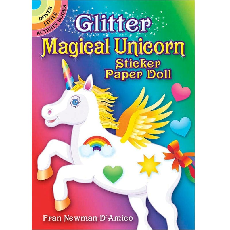 Dover Activity Books Glitter Magical Unicorn Sticker Paper Doll