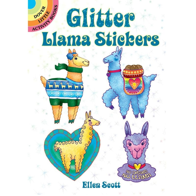 Dover Publications Activity Books Glitter Llama Stickers