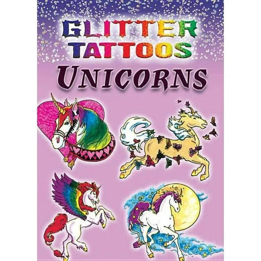 Dover Temporary Tattoos Unicorn Glitter Tattoos