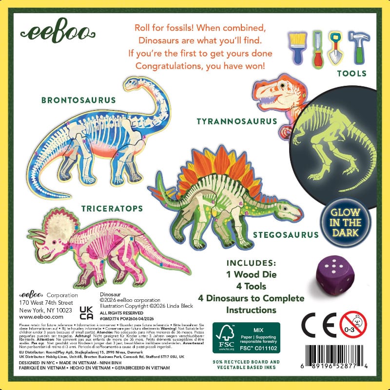 eeBoo Roll for the Dinosaur