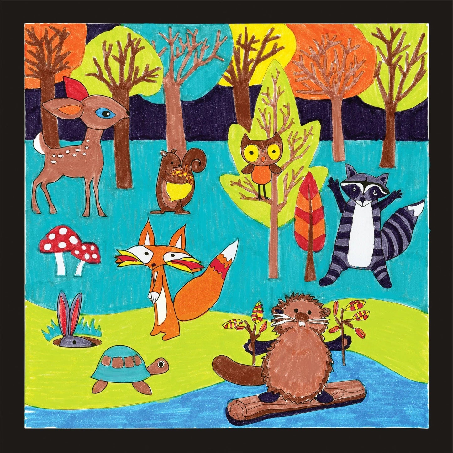 Faber-Castell Coloring & Painting Kits Color By Number - Forest Friends