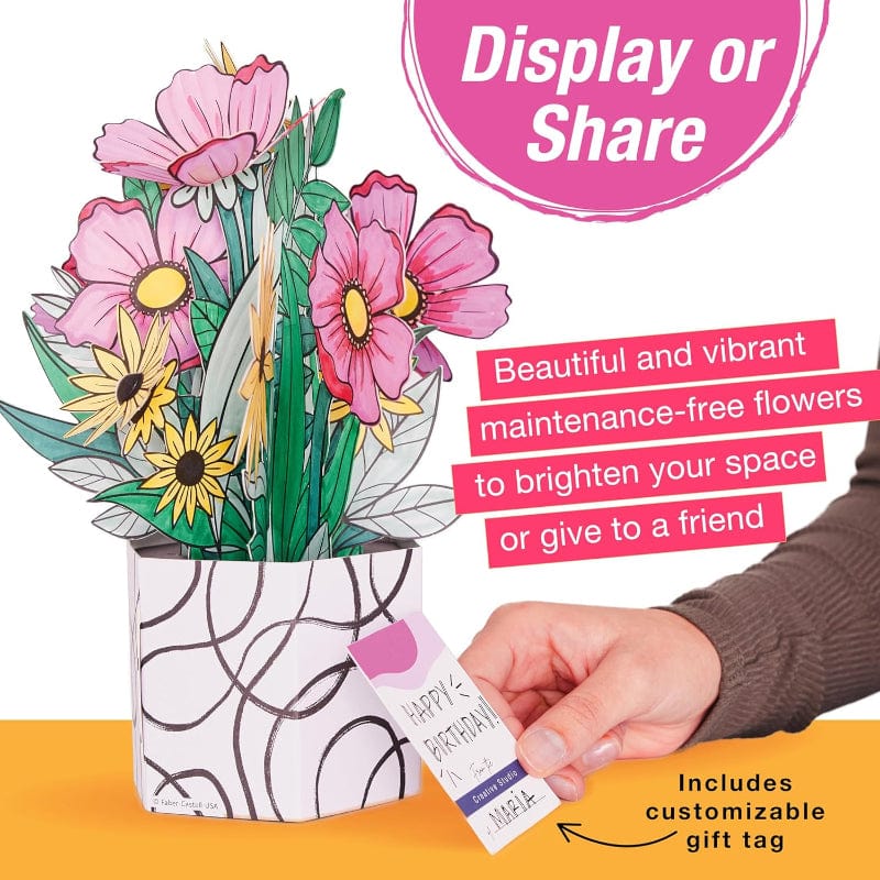 Faber-Castell Coloring & Painting Kits Default Pop Up Coloring Bouquet - Wildflower Bunch