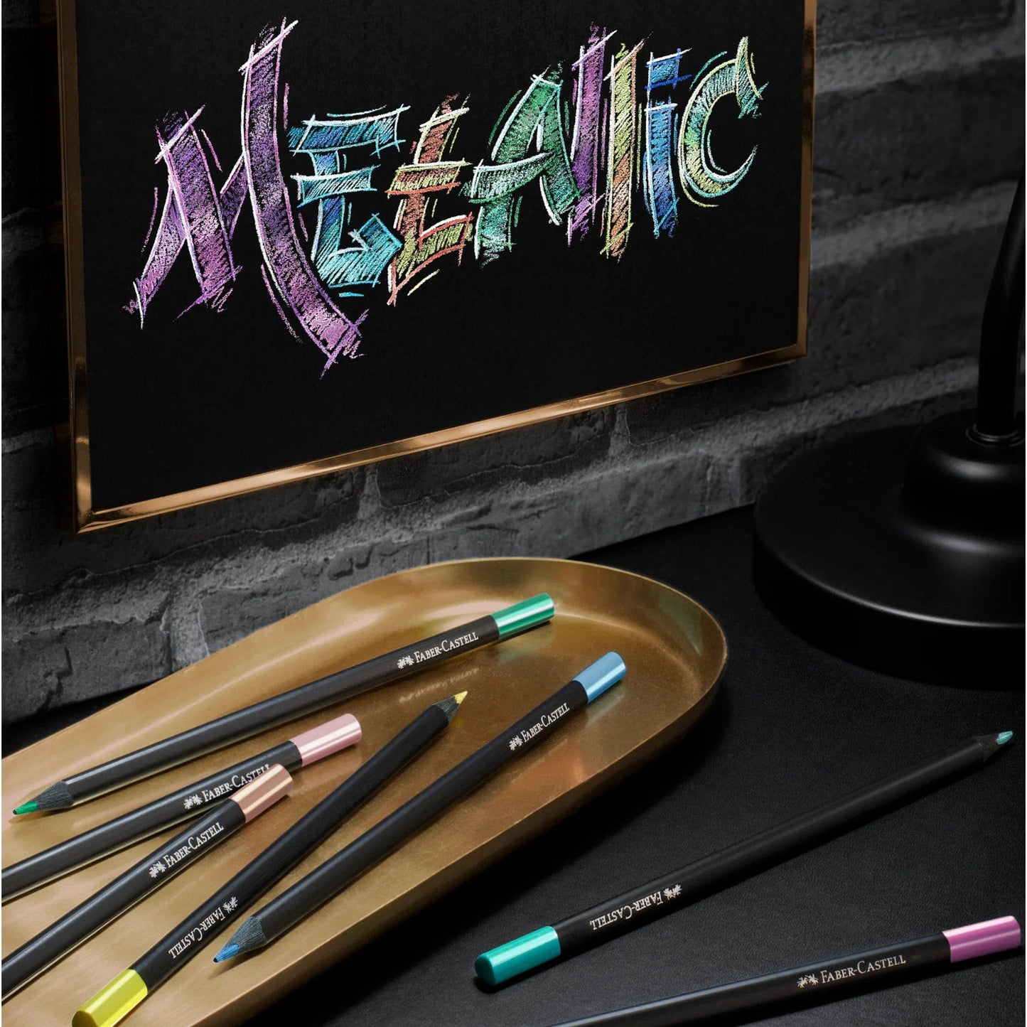 Faber-Castell Markers, Pens, Brushes & Crayons Default Black Edition Color Pencils - Metallic