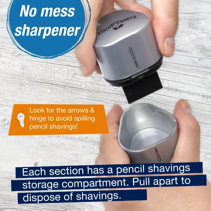 Faber-Castell Markers, Pens, Brushes & Crayons Default Grip Trio Sharpener (Assorted Colors)