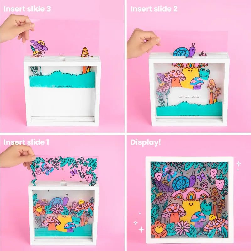 Fashion Angels Coloring & Painting Kits Make A Scene Axolotl Shadow Box