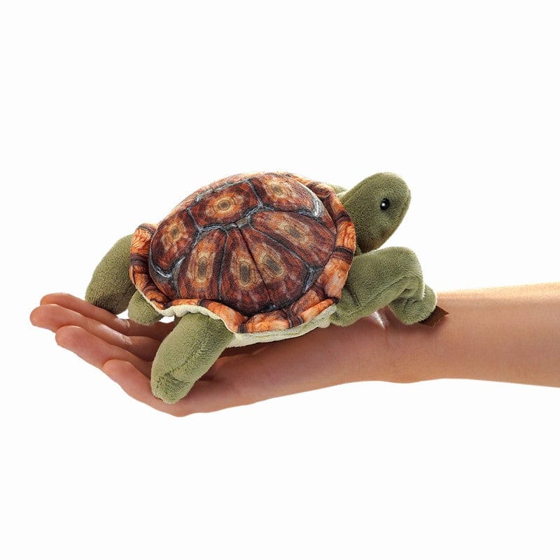 Folkmanis Finger Puppets Default Mini Tortoise Finger Puppet