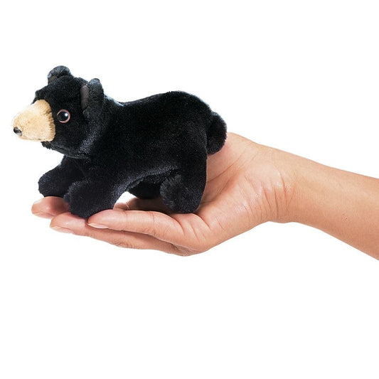 Folkmanis Finger Puppets Mini Black Bear Finger Puppet