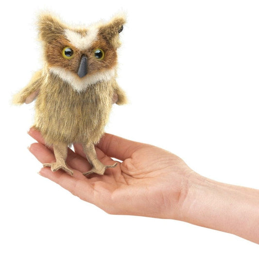 Folkmanis Finger Puppets Mini Great Horned Owl Finger Puppet