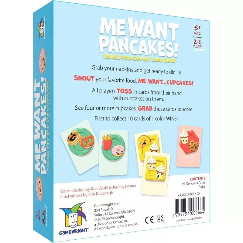 Gamewright Card Games Default Me Want Pancakes
