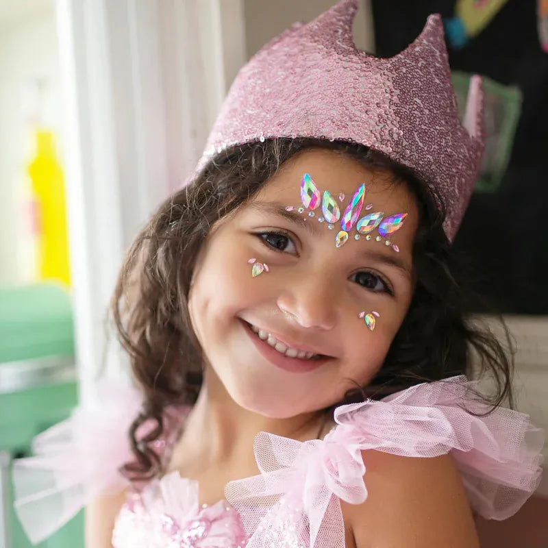 Great Pretenders Dress Up Accessories Face Crystals - Pink Unicorn