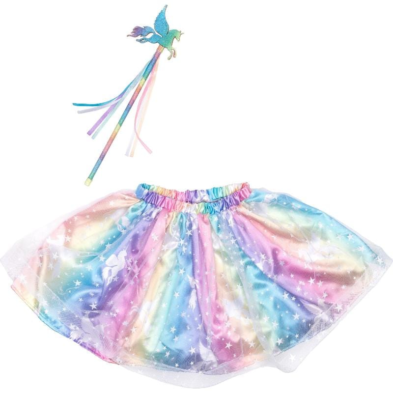 Great Pretenders Dress Up Outfits Default Enchanted Unicorn Skirt & Wand Set (Size 4-6 yrs)