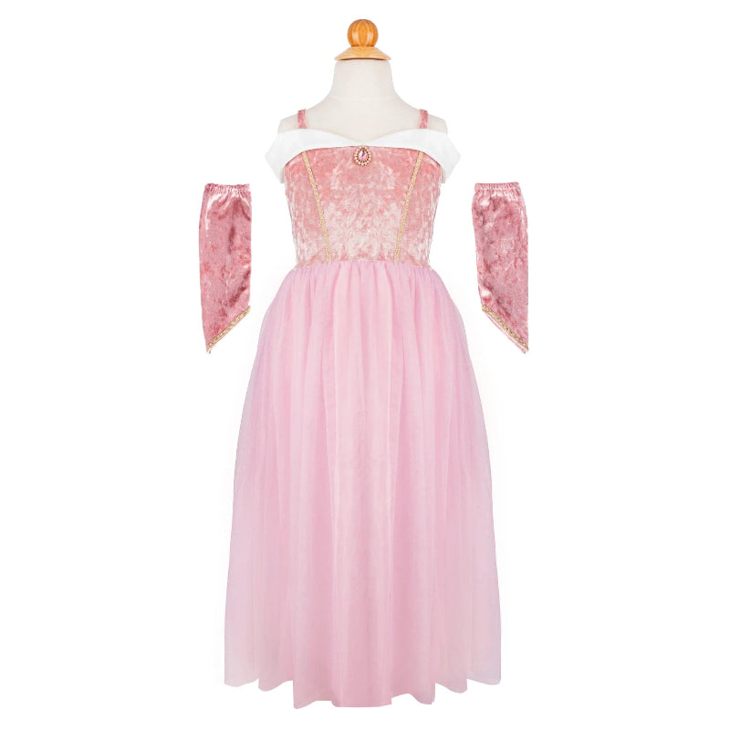 Great Pretenders Dress Up Outfits Velvety Soft Sleeping Sweetheart Princess Gown (Size 5-6 yrs)
