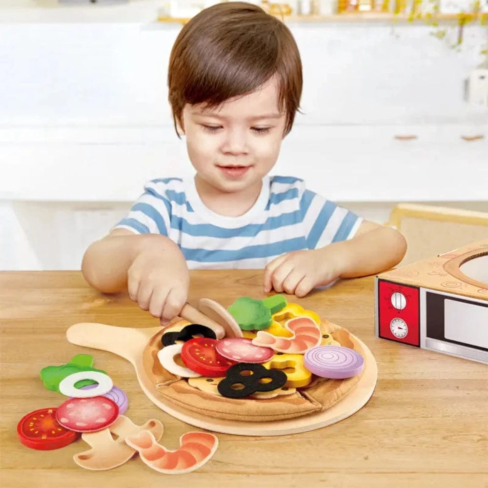 Hape Pretend Food & Cooking Toys Perfect Pizza Playset