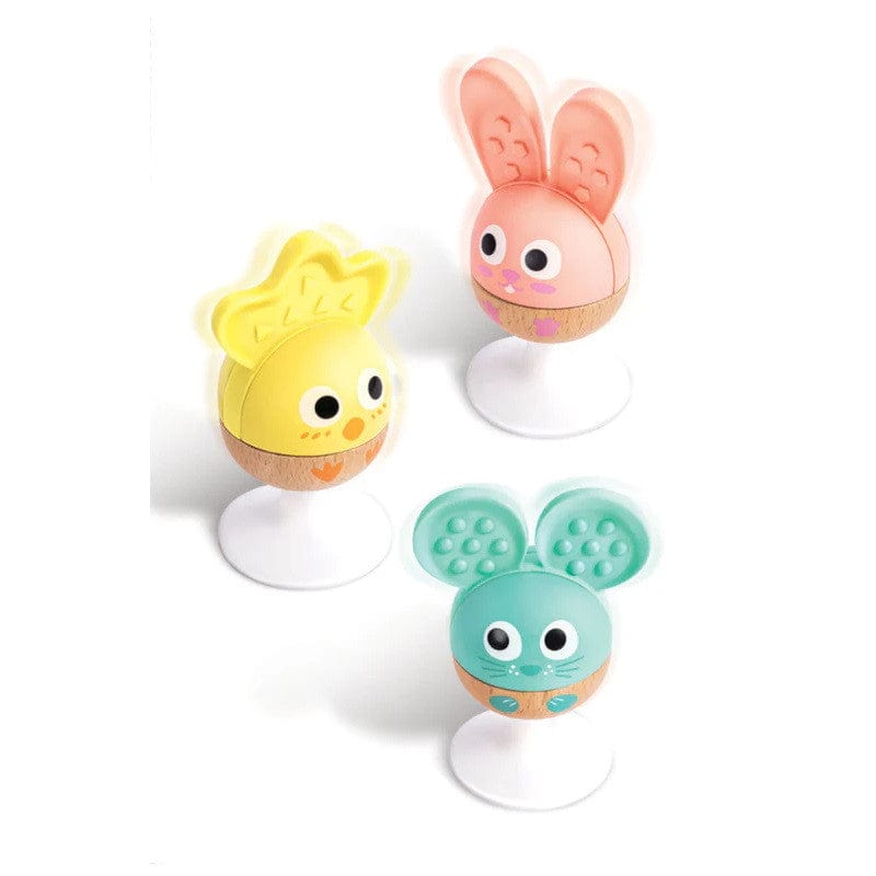 Hape Rattles & Teethers Cheery Critter Rattle Trio