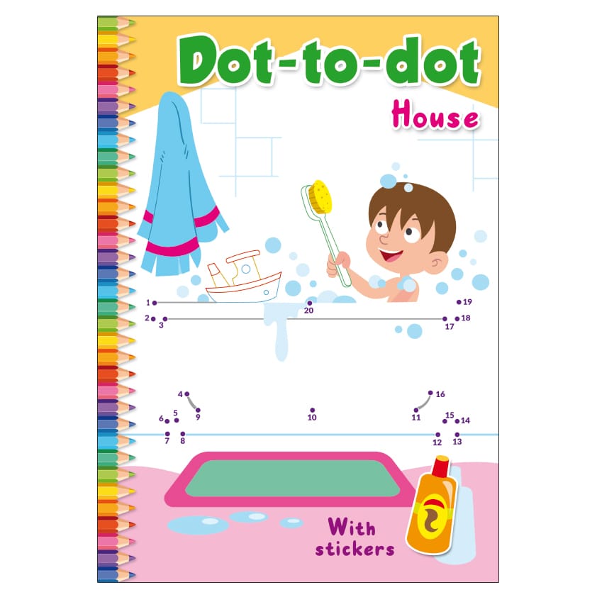 Hotaling Inc. Activity Books Dot-to-Dot House