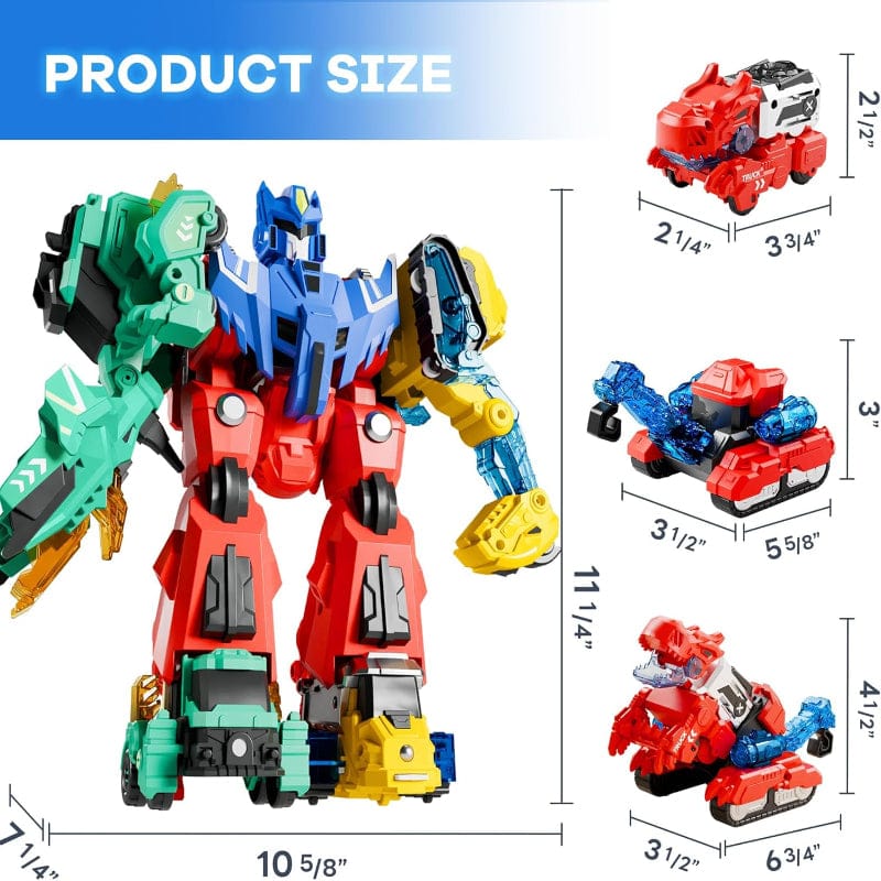 iPlay iLearn Construction Magno-Bot Dino Squad
