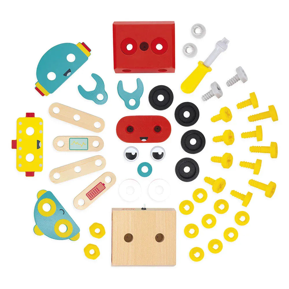 Janod Construction Brico'kids Robot