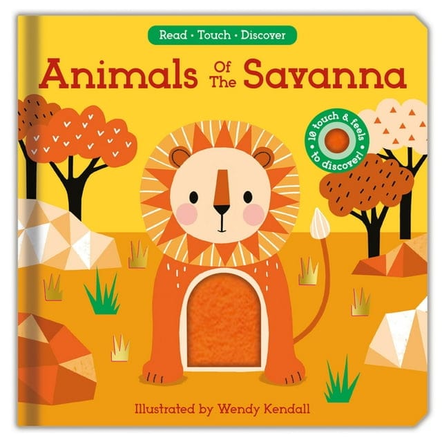 Kane Miller Touch & Feel Books Default Animals of the Savanna (Read, Touch, Discover)