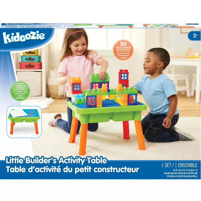 Kidoozie Activity Tables Little Builder's Activity Table