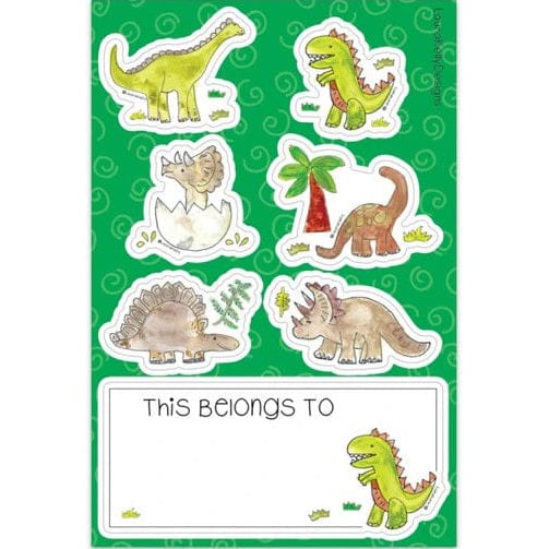 Laura Kelly Designs Stickers Dinosaur Vinyl Sticker Sheet