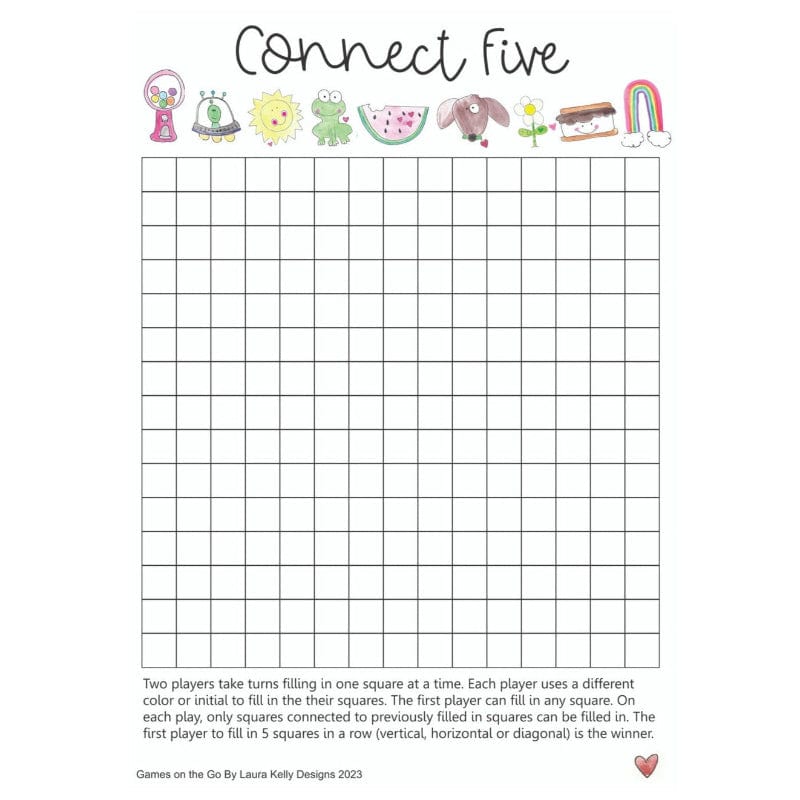 Laura Kelly Designs Travel Games Connect Five (Games To Go) UPC