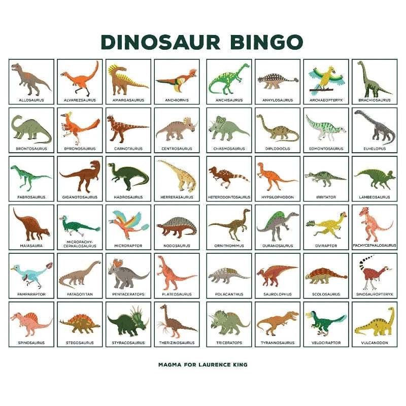 Laurence King Publishing Bingo Games Default Dinosaur Bingo