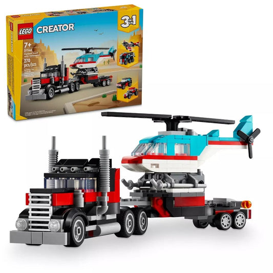 Lego LEGO Creator Default 31146 Creator: Flatbed Truck with Helicopter