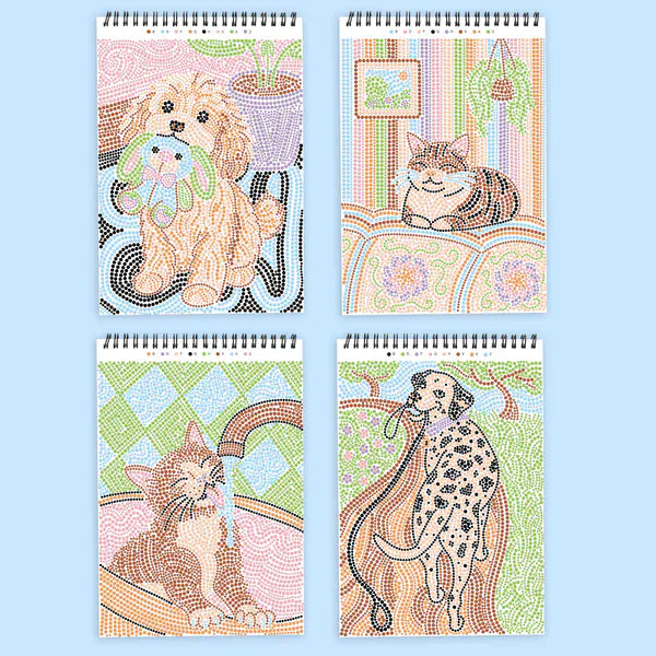 Lifelines Coloring & Painting Kits FlowArt: Dot-by-Letter - Wags & Whiskers