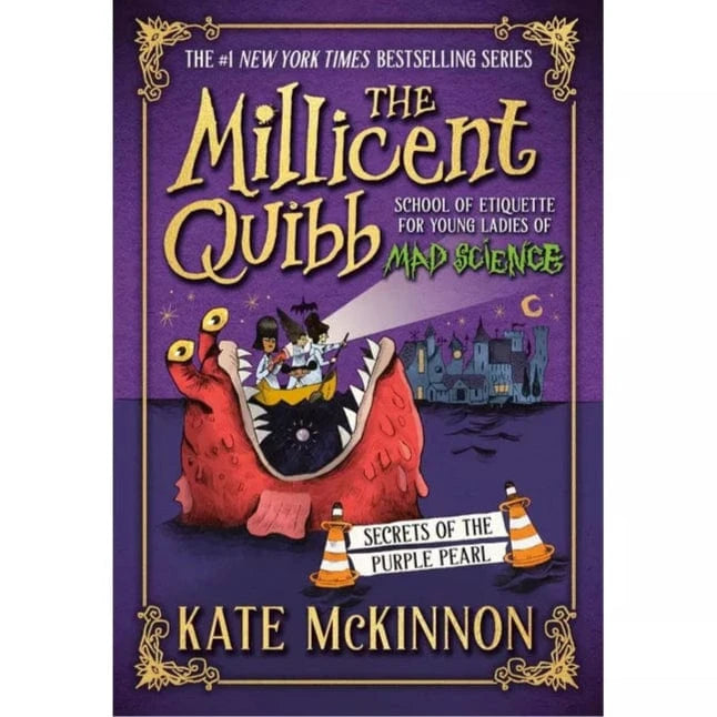 Little Brown Books Hardcover Books Secrets of the Purple Pearl: The Millicent Quibb School of Etiquette for Young Ladies of Mad Science (Book 2)