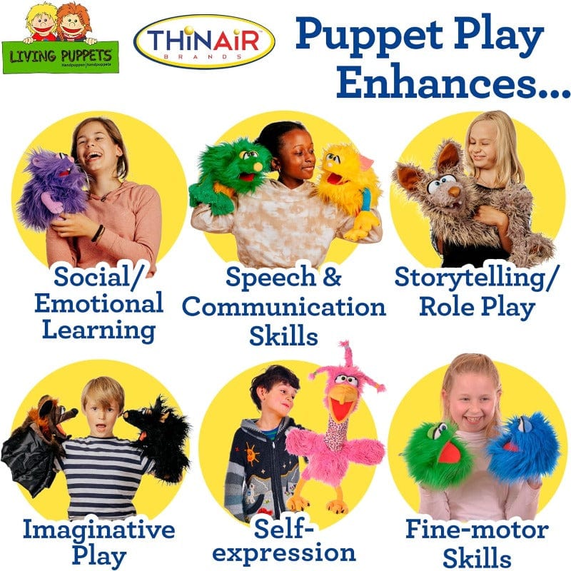 Living Puppets Hand Puppets Default Cammy Pink Chameleon Puppet