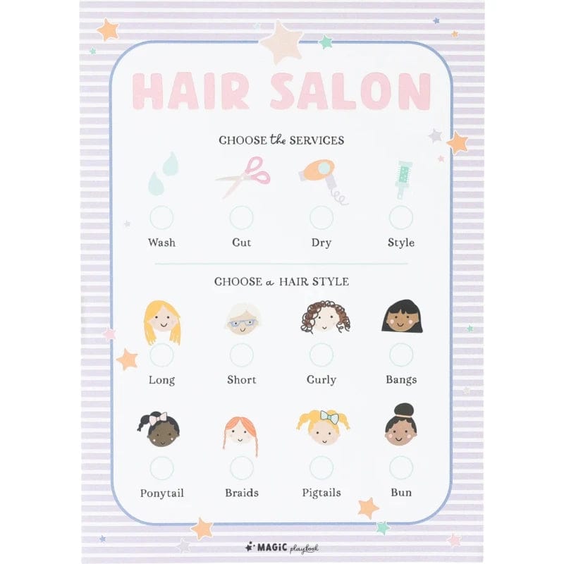 Magic Playbook Pretend Play Default Hair Salon Play Pad